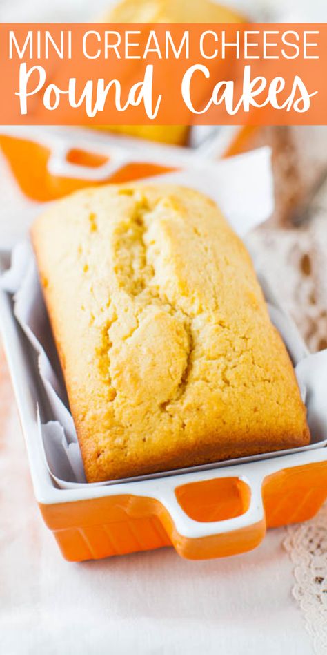 Glazed Mini Pound Cake Loaves (From Scratch!) - Averie Cooks Pound Cake Loaves, Cake Loaves, Mini Bread Loaves, Loaf Bread Recipe, Cream Cheese Pound Cake Recipe, Mini Loaf Cakes, Small Batch Baking, Loaf Cake Recipes, Averie Cooks