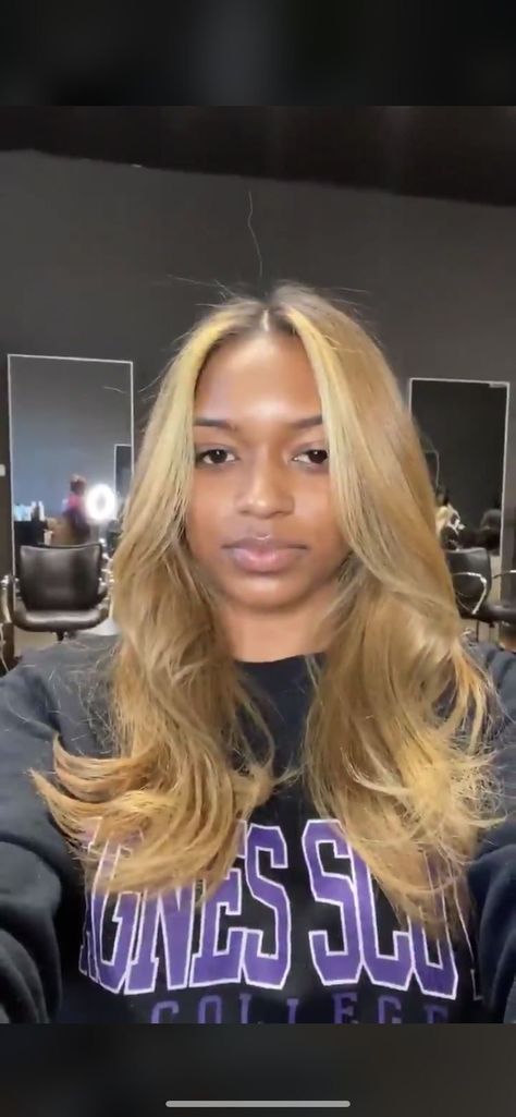 Fall Blonde Hair Black Women, Color 27 On Black Women, Medium Length Blonde Hair Black Women, Honey Blonde Traditional Sew In, Blonde See In Weave, Blonde Hair With Highlights Black Women, Honey Blonde Leave Out Sew In, Honey Blonde Sew In Weave Black Women, Blonde Sew In Weave Black Women With Leave Out