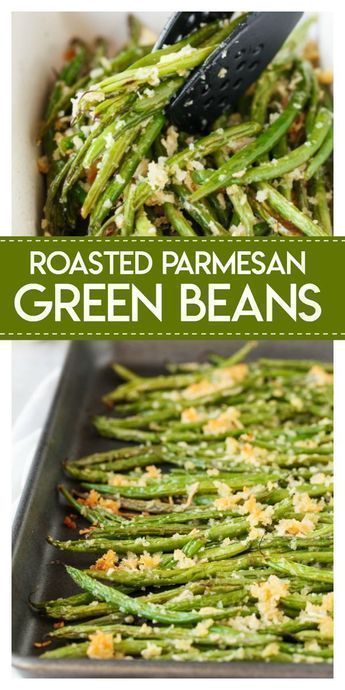 Roasted Parmesan Green Beans, فاصوليا خضراء, Parmesan Green Beans, Makanan Diet, Fresh Green Beans, Green Bean Recipes, Panko Bread Crumbs, Veggie Side Dishes, Dinner Sides