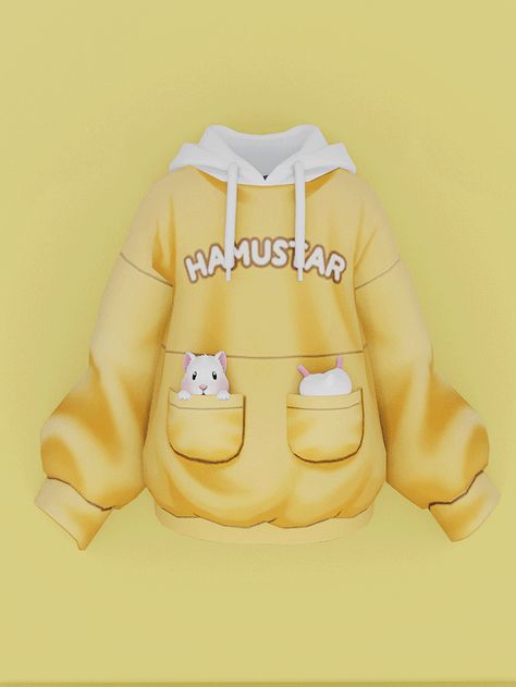 Sims 4 Oversized Hoodie Cc, Sims 4 Yellow Cc, Sims 4 Oversized Hoodie, Sims 4 Hoodie Cc, Spring Hoodie, Sims Clothes, Oversized Hoodie, Sims 4 Custom Content, Sims 4 Mods