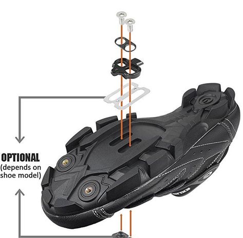 BV Bike Cleats Compatible with Shimano SPD - Spinning, Indoor Cycling & Mountain Bike Bicycle Cleat Set  Fit most of cycling shoes. BV bike cleats compatible with Shimano SPD SH51 and Look X-Track Series Pedal.  Single direction release. Release your cleats by twisting heels.  Top level power transfer for your ultimate cycling efficiency  Come with optional 2-hole cleat nuts and metal plates. Bicycle Cleats, Spinning Indoor Cycling, Indoor Cycling Shoes, Spin Shoes, Shoes Guide, Indoor Cycling, Fitness Instructor, Cycling Shoes, Cycling Equipment