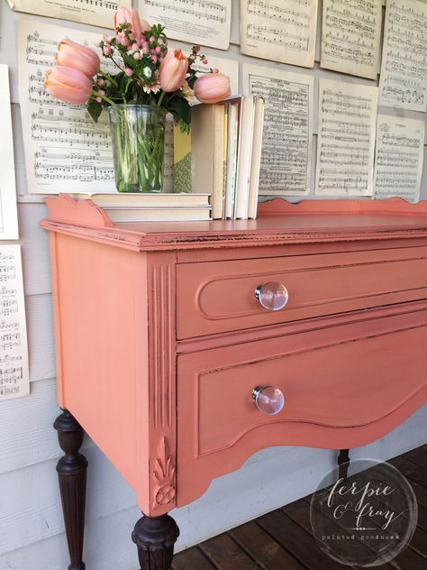 Pink painted buffet Patio Furniture Makeover, Painted Bedroom Furniture, Distressed Furniture, Plywood Furniture, Furniture Makeovers, Retro Furniture, Refurbished Furniture, Furniture Layout, Cool Ideas