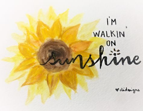 I'm walking on sunshine quote #clidesigns Walking On Sunshine Tattoo, Walking On Sunshine Quotes, Quote On Sunshine, Make Your Own Sunshine Quotes, It’s Not All Sunshine And Rainbows But, Sunny Quotes, Sunshine Tattoo, Walking On Sunshine, Sunshine Quotes