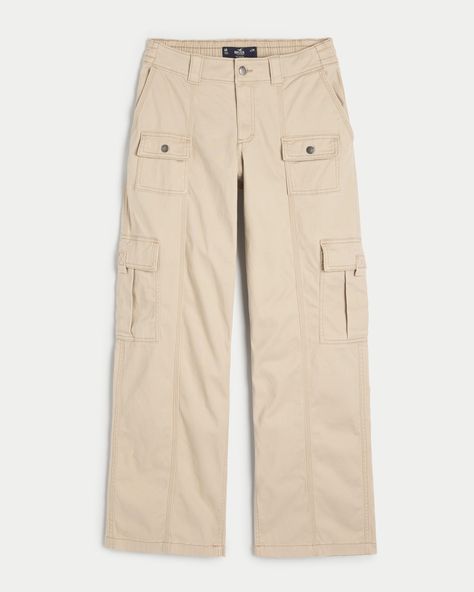 Women's Cargo Bottoms | Hollister Co. Fall Fit, Twill Pants, Women Cargos, Jogger Shorts, Pants Design, Cargo Pants Women, Cargo Trousers, Short Jacket, Women's Trousers