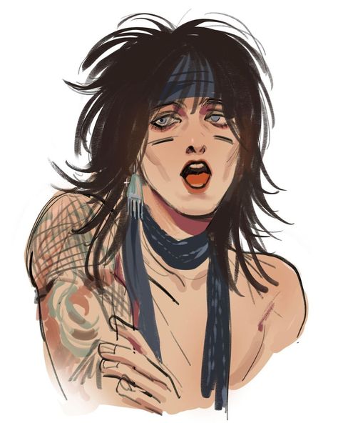 Motley Crue Fanart, Motley Crue Drawing, Rockstar Aesthetic Men, 80s Drawings, The Dirt Motley Crue, Motley Crue Tattoo, Rockstar Fanart, Rockstar Art, Metal Drawing