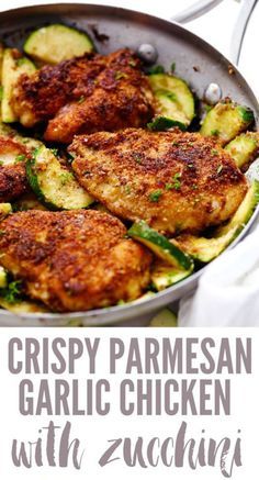 Parmesan chicken Chicken Zucchini Recipes, Chicken With Zucchini, Chicken Recipes Boneless, Crock Pots, Oven Chicken Recipes, Dump Dinners, Chicken Crockpot, Chicken Zucchini, Crockpot Recipe