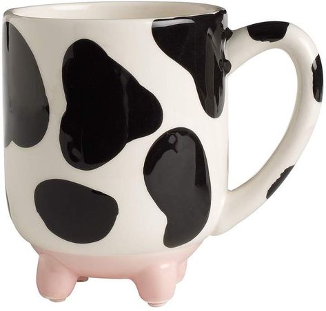 Love this cow mug! Pier 1 Imports Udderly Cow Mug #ad #cow #coffee #mug Cow Cup, Cow Kitchen, Disney Coffee Mugs, Cow Mug, Funny Cow, Disney Mugs, White Cow, Cool Mugs, Pier 1 Imports