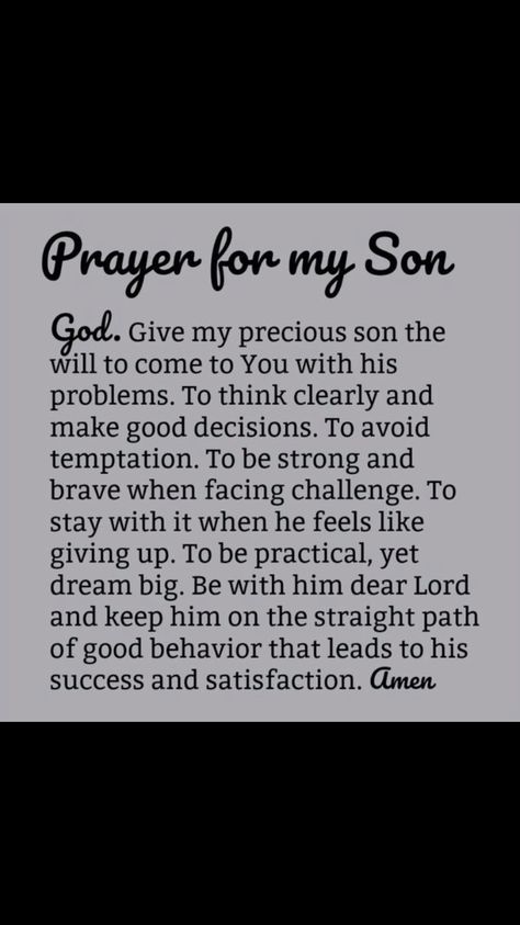 Prayer For Son, Son Quotes From Mom, Monday Prayer, Prayer For My Son, Prayer For My Children, Prayer For Guidance, Mom Prayers, Let's Pray, Morning Prayer Quotes