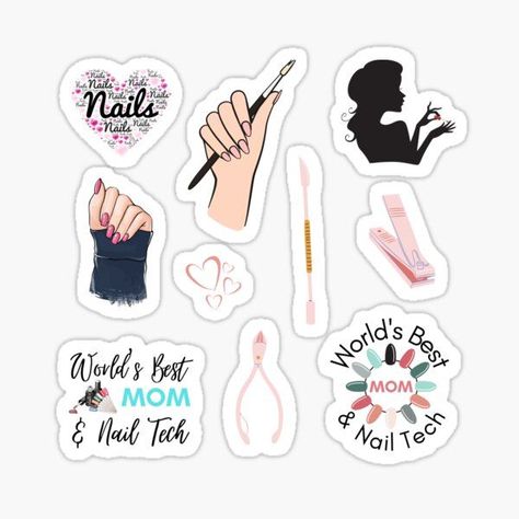 Nail Tech Stickers, Nail Tech Business, Tech Stickers, Sticker Nails, Wax Studio, Agenda Stickers, Salon Owner, Eyelash Technician, Tech Business