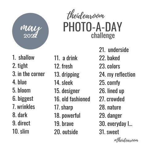 Photo Challenge Instagram, 365 Day Photo Challenge, Instagram Photo Challenge, March Photo Challenge, January Photo Challenge, February Photo Challenge, 365 Photo Challenge, Photo A Day Challenge, Photo Prompts