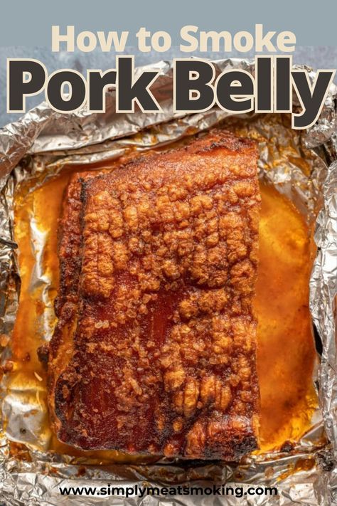 Best Pork Belly Recipe, Smoked Pork Recipes, Pork Belly Strips, Smoked Pork Belly, Bacon Wrapped Pork, Pellet Smoker, Pork Belly Recipes, Electric Smoker, Smoked Cooking