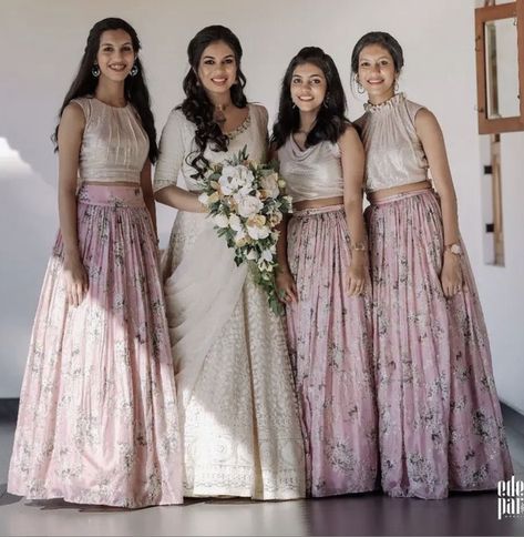 WhatsApp on 9496803123 to customise your handcrafted designer bridal wear with us online. Book your appointment today. We do ship internationally. (Pics for reference) Bridesmaid Dresses Kerala Christian, Bridesmaid Skirt And Top, Bridal Maid Dress, Wedding Budget Worksheet, Bridesmaid Sarees, Christian Bridal Saree, Budget Worksheet, Bridesmaid Skirts, Latest Bridal Dresses