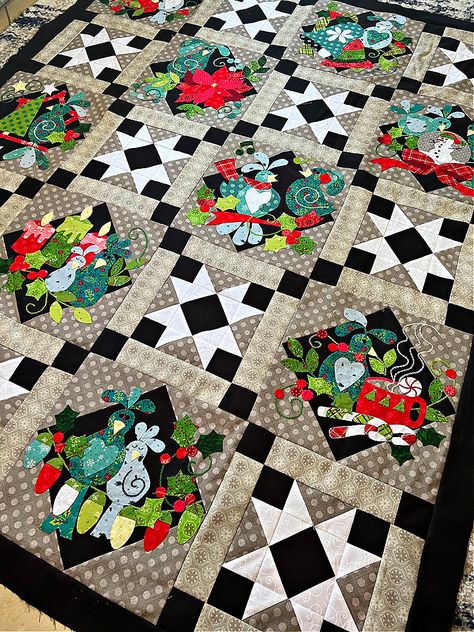 Holiday for the Birds Too Sew Along- Block 10 Bird Blocks For Quilts, Cardinal Quilt Block Pattern, Red Bird Quilt Patterns, Free Bird Quilt Block Pattern, Colorful Quilts Patterns, Unique Quilt Pattern, Birds In Toyland Quilt, Old Patterns, Wall Quilt Patterns