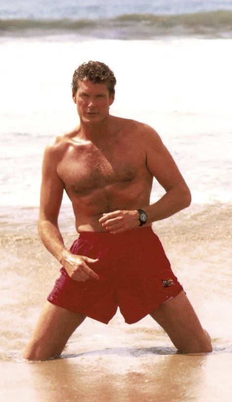 David Hasselhoff Baywatch, Mitch Buchannon, Baywatch Tv Show, Baywatch Hawaii, Michael Knight, Walker Texas Rangers, David Hasselhoff, Knight Rider, Beautiful Man