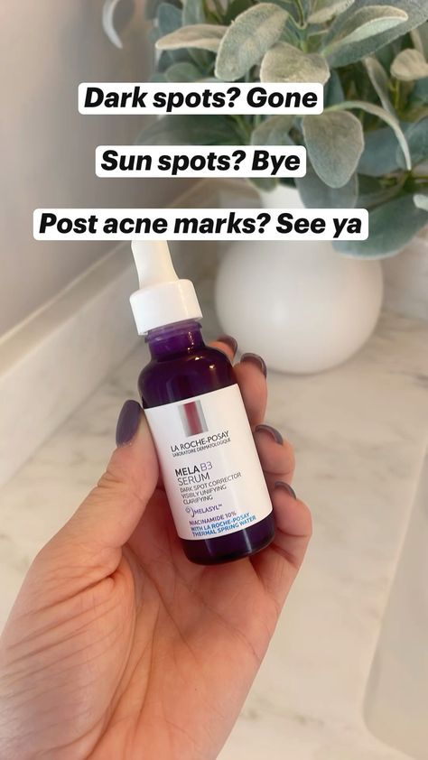 So good for dark spots! La Roche Posay Serum Acne, La Roche Posay Dark Spots, Dark Spots On Face Products, Dark Spot Products, Niacinamide Combination, How To Get Rid Of Dark Spots On Face, Skin Care For Dark Spots, Skin Care Hacks, Dark Spot Serum