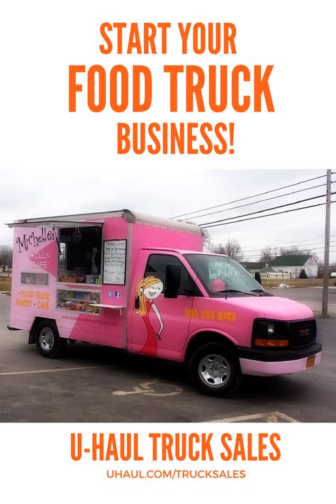 Interested in starting your own food truck business? Let U-Haul Truck Sales help! Click through our used boxtruck selection and find your food truck today! |Tips for Small Business Box Truck Business, Small Food Truck, Courier Service Business, Uhaul Truck, U Haul Truck, Food Truck For Sale, Truck Business, Amazon Delivery, Food Truck Business