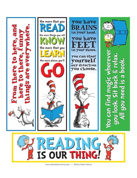 Dr Seuss Bookmarks, Sit Back And Relax, School Library, Dr Seuss, Your Head, You Choose, All You Need Is, Google Drive, Knowing You