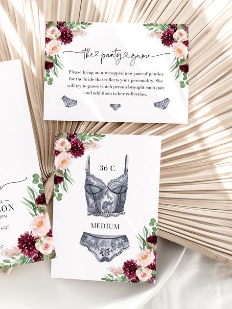 Lingerie Shower Invitation, Editable Burgundy Floral Lingerie Bridal Shower Ooh La La Lingerie Party Invite Bachelorette Party Invitation L1 Lingerie Bachelorette Party Ideas, Lingerie Shower Ideas, Lingerie Bachelorette Party, Bachelorette Lingerie Party, Lingerie Bridal Shower, Lingerie Bachelorette, Lingerie Shower Invitations, Lingerie Bridal, Bridal Bachelorette Party