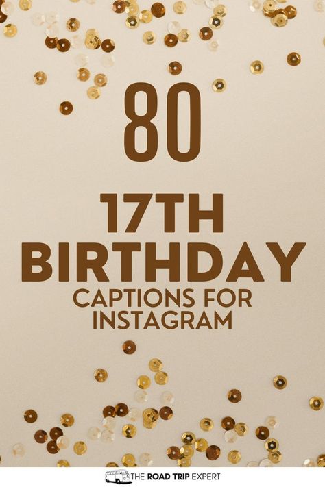 17th Birthday Captions for Instagram 17th Birthday Captions, Birthday Quotes For Instagram, Captions For Instagram Photos, 17th Birthday Quotes, Seventeenth Birthday, Fantastic World, Happy 17th Birthday, Birthday Captions Instagram, Be Good To Me