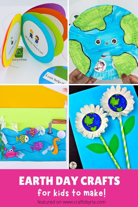 Easy Earth Day crafts for kids Easy Earth Day Crafts, Earth Day Crafts For Kids, Craft Activities For Toddlers, Spring Arts And Crafts, Boredom Busters For Kids, Tv Walls, Globe Crafts, Kid Friendly Crafts, Earth Day Crafts