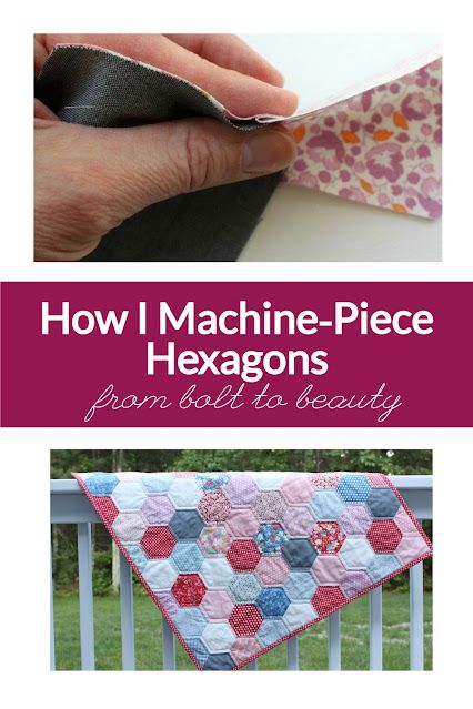 From Bolt to Beauty by Michelle Cain: Technique: How I Machine-Piece Hexagons Hexagon Quilt Tutorial, Hexagon Quilt Pattern, Sewing Machine Quilting, English Paper Piecing Quilts, Hexagon Quilt, Paper Piecing Quilts, Modern Quilt Patterns, Modern Quilt, Quilting Tips