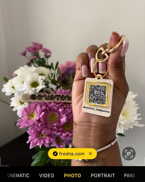 Our Scannable QR code keychain is a modern way to promote your personal brand. Instead of traditional business cards, just scan the code to get all the information you need. Tap To Shop 🤎🛒 ⁠•⁠ •⁠ •⁠ #CustomByKhrissy #SmallBusinessUK ⁠ #Laserengraved #Shopsmallbusinessuk #Smallbusinessowneruk #AcrylicSignage #HandmadeWithLove #BrandingAndPackaging ⁠ #Smartbusinesscard #AcrylicCutting #SmallBusinessBranding ⁠ #BlackOwned⁠UK⁠ #Lasercommunity #qrcodekeychain #CustomKeychain Qr Code Keychain, Small Business Uk, Acrylic Signage, Small Business Branding, June 15, Shop Small Business, Personal Brand, Custom Keychain, Personal Branding