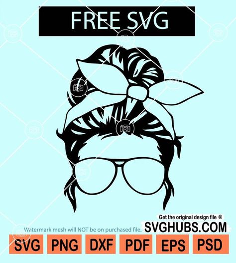 Messy bun with bandana svg free, messy bun girl svg free, layered messy bun svg free, messy bun with glasses svg free, messy bun skull svg free, messy bun mom svg free, messy bun svg bundle, messy bun glasses svg Messy Bun Mom Life Svg, Mom Life Messy Bun Svg Free, Free Messy Bun Svg, Cricut Games, Bun With Bandana, Skull Svg Free, Messy Bun With Glasses, Bun With Glasses, Messy Bun Glasses