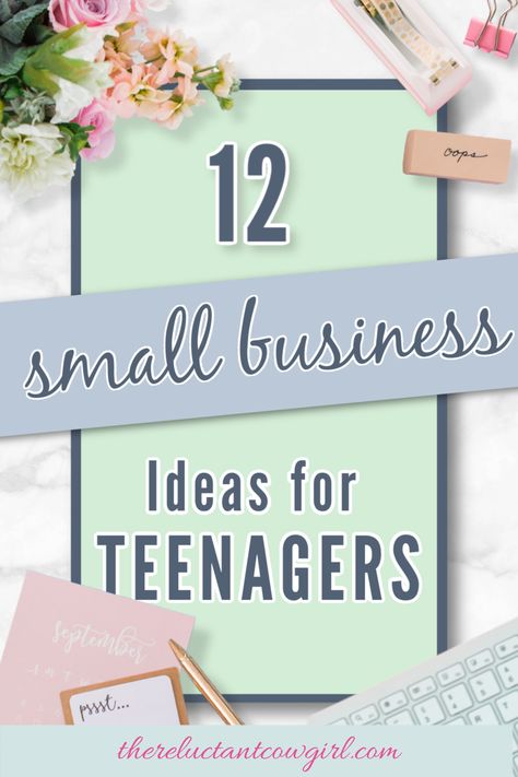 Your teenager or tween want to work, but struggling to find a job? Part-time jobs or summer jobs are sometimes hard to acquire due to hours and age limitations. Learn how your teenager can start their own small business with these smart small business ideas for teenagers! #smallbusinessideas #smallbusinessforteens #parentingteenagers #jobsfortweens #summerjob Online Business Ideas For Teenagers, Micro Business Ideas, Business Ideas For Teenagers, Small Business Ideas For Teens, Business Ideas For Teens, Business Ideas For Students, Easy Small Business Ideas, Easy Business Ideas, Advertising Tips