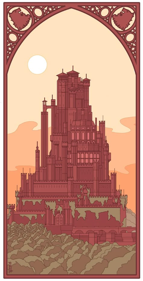 "the red keep" | rob smyth The Red Keep, Game Of Thrones Castles, Game Of Thrones Illustrations, Game Of Thrones Fan Art, Game Of Thrones Facts, Game Of Thrones Books, Game Of Thrones Artwork, Bangunan Minecraft, Game Of Thrones Quotes