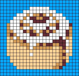 Food Alpha Pattern, Food Pixel Art Grid, Cinnamon Roll Perler Beads, Marvel Alpha Pattern, Mini Alpha Pattern, Brown Pixel Art, Small Pixel Art Pattern, Cute Alpha Patterns, Food Pixel Art