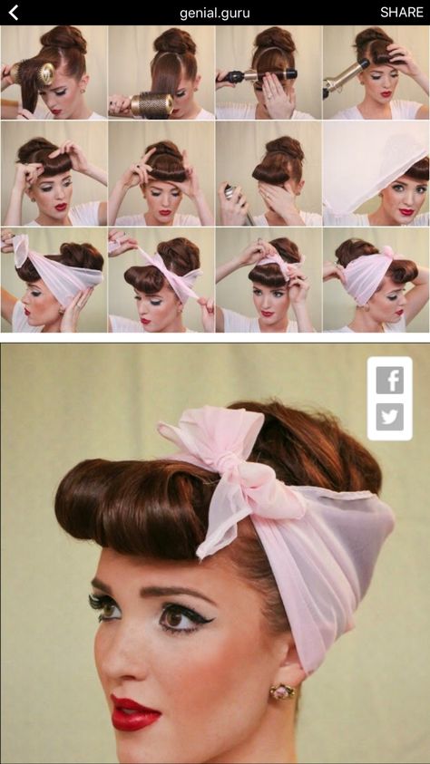 1950s Housewife Hairstyles, Pinup Costume, Cabelo Pin Up, 50s Housewife, 50s Hairstyles, 1940s Hairstyles, Diy Halloween Costumes For Women, Diy Halloween Costumes Easy, Pin Up Hair