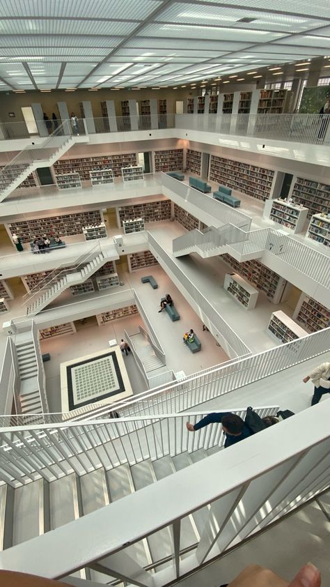 White Library Aesthetic, Aesthetic White Wallpaper, Library Modern, Uniform Outfits, Study Session, Wedding Photoshoot Props, Beautiful Library, Library Aesthetic, City Library