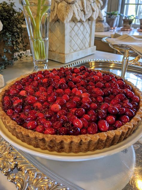 Martha Stewart Cranberry Tart, Martha Stewart Pies, Martha Stewart Pumpkin Pie, Cranberry Tart Recipe, Martha Stewart Thanksgiving, Savory Desserts, Cranberry Pie Recipes, Autumn Aura, Cranberry Tart