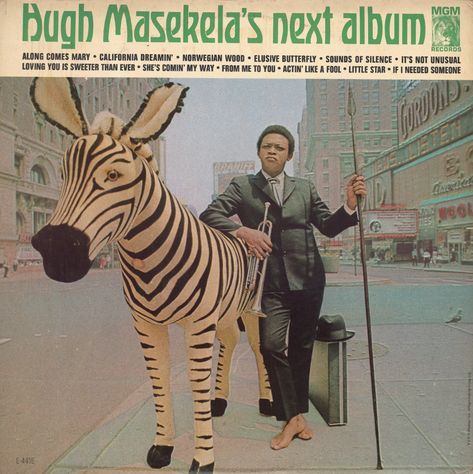 Hugh Masekela – Hugh Masekela’s Next Album album art - Fonts In Use Hugh Masekela, Photo Letters, S Alphabet, Norwegian Wood, Vinyl Covers, Trumpeter, Album Artwork, California Dreamin', Cd Cover