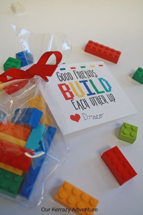 Free Lego Valentine's Printable - Our Kerrazy Adventure Elementary Valentines Party, Lego Valentine, Lego Favors, Lego Crayons, Cadeau St Valentin, Free Lego, Lego Birthday Party, Party Planning Ideas, Valentine Theme