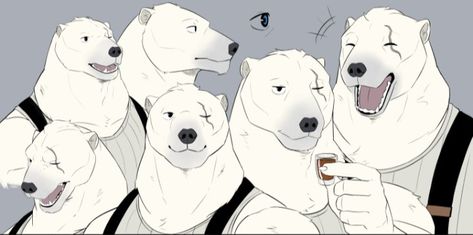 Bear Oc, Polar Bear Drawing, Bear Character, Bear Drawing, Bio Art, Bring Up, Bear Art, Animal Sketches, Arte Animal