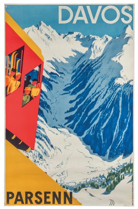 Map Collage, Vintage Airline Posters, Vintage Ski Posters, Vintage Postcards Travel, Graphic Design Student, Tourism Poster, Travel Poster Design, Ski Posters, Davos