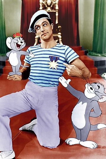 I know it wasn't his best movie, but as a child, I was the most taken with this one. Jerry Mouse, Cyd Charisse, Anchors Aweigh, Septième Art, Gene Kelly, Movie Moments, Hooray For Hollywood, Hollywood Actors, Tom Jerry