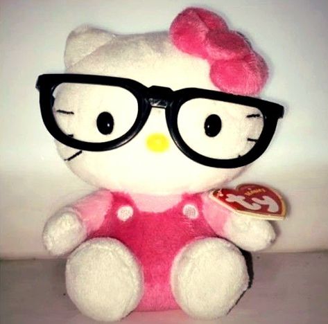 Nerd Hello Kitty, Hello Kitty Wallpaper Hd, Nerd Glasses, Hello Kitty Characters, Rawr Xd, Hello Kitty Cartoon, Girlie Style, Hello Kitty My Melody, Hello Kitty Pictures