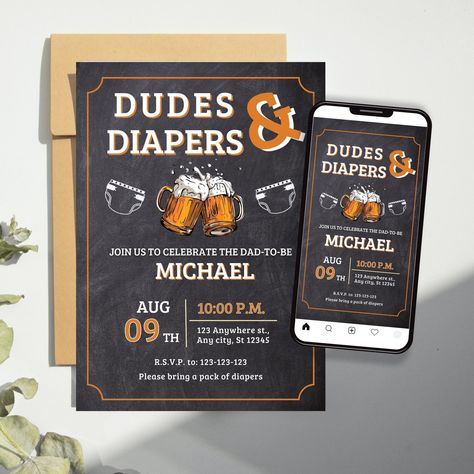 Pamper Party Ideas For Men, Guys Baby Shower Ideas, Men’s Diaper Party Ideas, Dudes And Diapers Party Decorations, Men’s Baby Shower Ideas, Dad Shower Ideas, Daddy Shower Ideas, Men Baby Shower Ideas, Diaper Party Themes