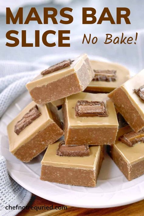 Mars Bar Recipes, Mars Bar Slice, Mars Bars, Slice Recipes, No Bake Slices, Slice Recipe, Chocolate Slice, Caramel Slice, Mars Bar