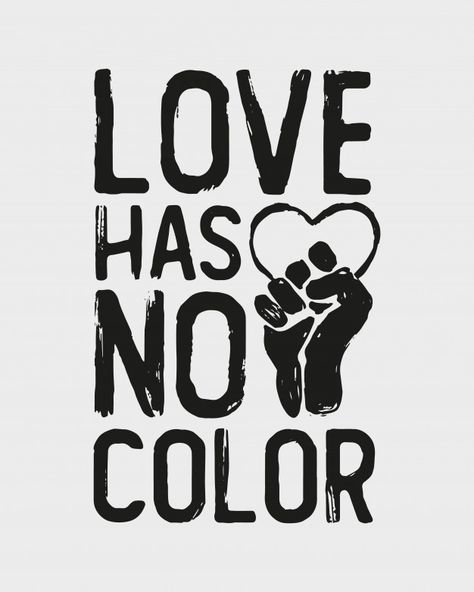 Tolerance Art, Love Has No Color, Charcoal Artists, Theme Illustration, Black Lives Matter Art, Feminism Art, Black Illustration, Vector Typography, Protest Posters