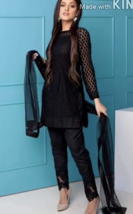 Modern Indian Dress, Dresses Casual Pakistani, Gharara Saree, Black Pakistani Dress, Indian Lengha, Black Lovers, Luxury Pret, Pakistani Party Wear, Gaun Fashion