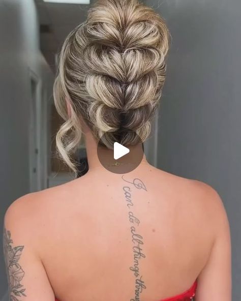 Easy Updos For Long Hair, Hairstyle Easy, Easy Updo Hairstyles, Hoco Hair Styles, Beautiful Braided Hair, Hair Upstyles, Easy Hair Updos, Long Hair Wedding Styles, Long Hair Updo