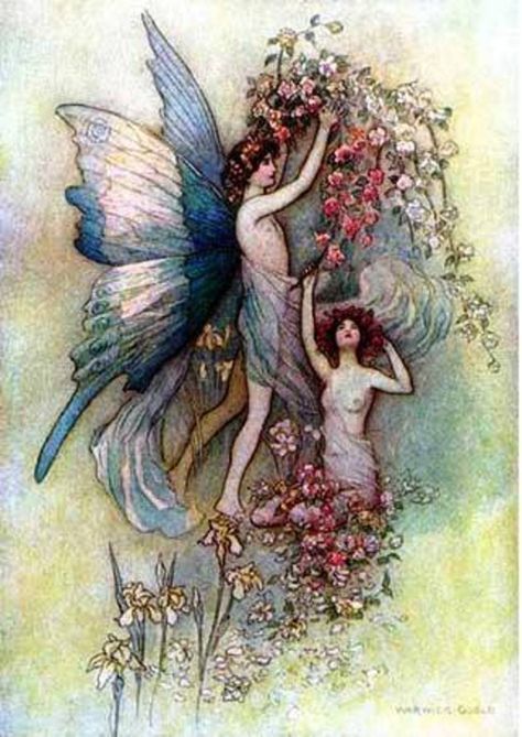 Warwick Goble, Faery Art, Fairy Paintings, Fairy Book, Fairytale Art, Wow Art, Fairy Angel, Arte Fantasy, Fairy Art