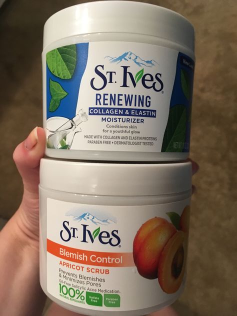 St. Ives face regimen- Apricot scrub and Aloe moisturizer St Ives Products, St Ives Scrub, Natural Hair Bangs, Face Regimen, Apricot Scrub, Hair Bangs, Amazon Beauty Products, St Ives, Skincare Tips