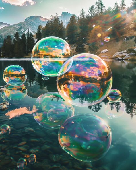 Bubble World, Fireworks Wallpaper, Im Just A Girl, World Nature, Pure Imagination, Bubbles Wallpaper, Textiles Projects, Cosy Room, Blowing Bubbles