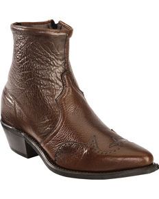 Abilene Mens 7 Wingtip Zip Boots, Chocolate Fancy Shoes Men, Cowboy Boots For Men, Tall Western Boot, Boots Men Outfit, Elegant Boots, Brown Cowhide, Ankle Boots Men, Mens Cowboy, Mens Cowboy Boots