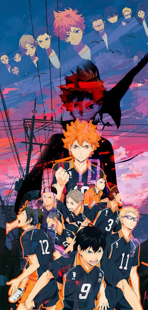 Volleyball Wallpaper, Volleyball Anime, Hd Anime Wallpapers, Haikyuu Karasuno, Haikyuu Wallpaper, Cartoon Posters, Hd Phone Wallpapers, Popular Anime, Sports Anime