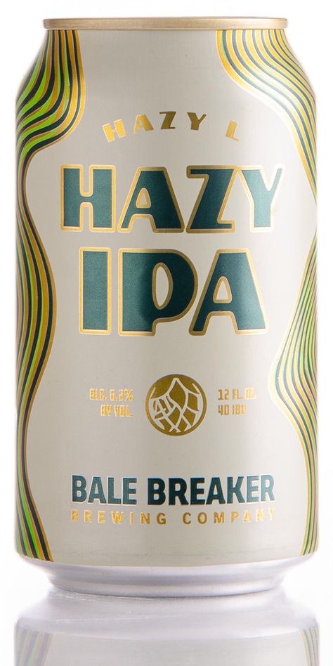 Hazy Typography, Craft Beer Design Graphics, Cool Beer Labels, Energy Drink Label Design, Beer Can Design Packaging, Retro Packaging Design, Brewery Branding, Beer Label Art, Beer Branding Design